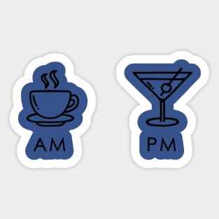 Am To Pm 2 Sticker